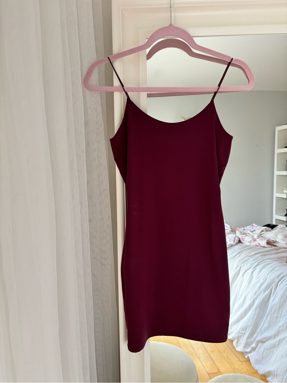 GARAGE burgundy slip dress